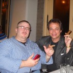 Mitchell & David herfing after a long day at the Show