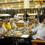 Herfing at the Drew Estate stand with a lot of old friends