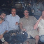 Herfing at local cigar store & bar with David, Joe & Robert