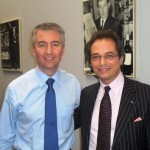 Mitchell and Albert Manzone of Davidoff with Zino watching over us on the background!