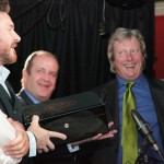 Award being given to Simon le Bon